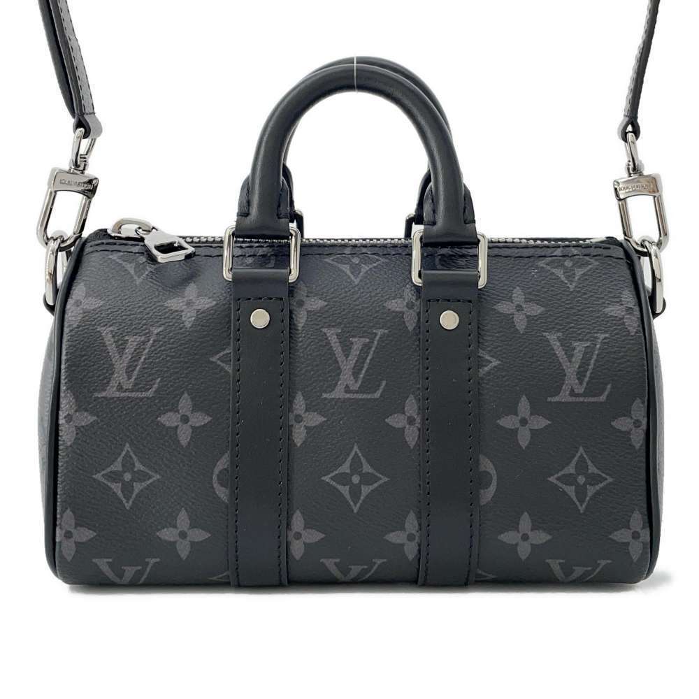 Louis Vuitton Keepall Eclipse Reverse Handbag Bla… - image 1